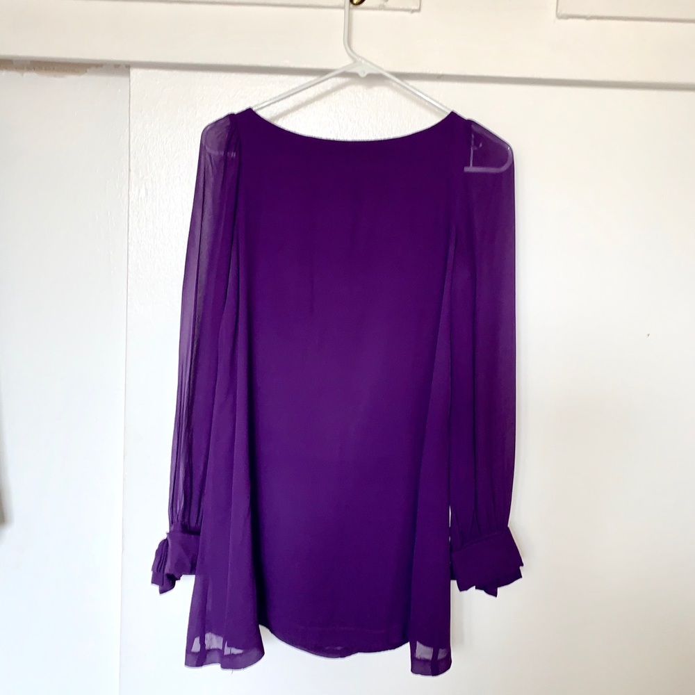 Purple Long Sleeve Cocktail Dress by Marciano